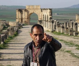 Mjid our guide in Volubilis